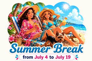 Summer break from July 4 to 19