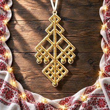 Wooden Bead Embroidery Kit &ndash; &ldquo;Christmas Ornament &ndash; Festive Spider&rdquo; FLK-633