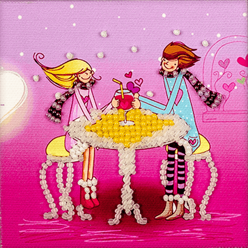 Bead embroidery magnet FLA-031