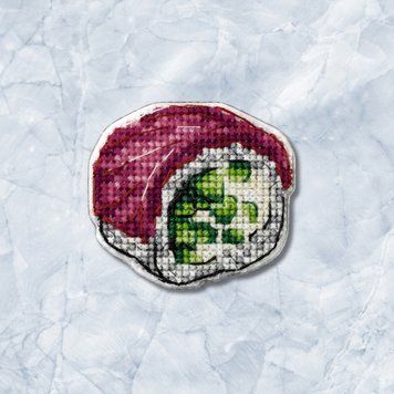 Plastic Cross-Stitch Kit &ndash; "Tuna Sushi" (Double-Sided) FLX-087