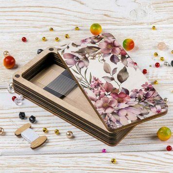 Magnetic Needle Case Large &ndash; &ldquo;Flowers&rdquo; FLZB(N)-141