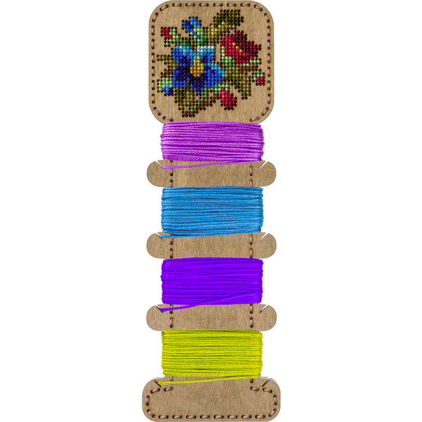 Wooden Embroidery Blank &ndash; &ldquo;Floss Bobbin&rdquo; FLHW-001