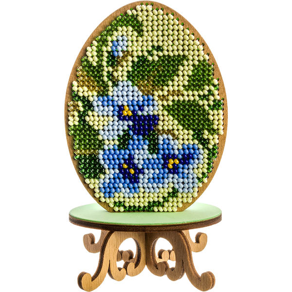 Wooden Bead Embroidery Kit &ndash; &ldquo;Easter Egg&rdquo; FLK-181