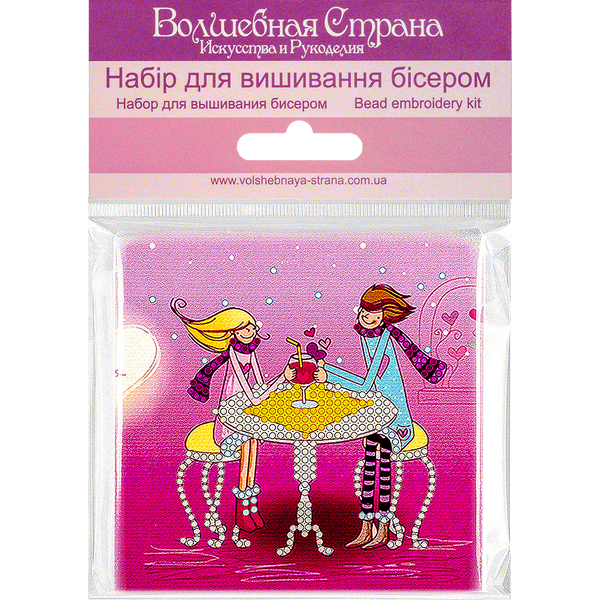 Bead embroidery magnet FLA-031