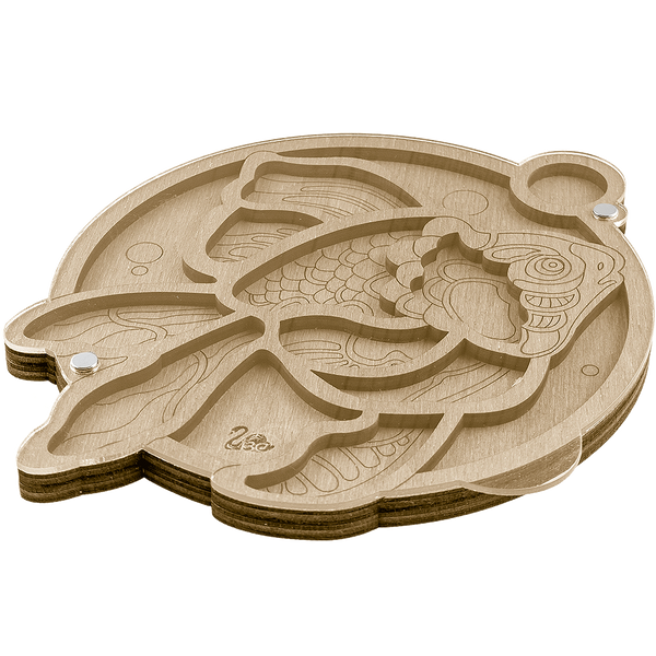 Bead Organizer Box &ndash; &ldquo;Goldfish&rdquo;, With Clear Lid FLZB-032
