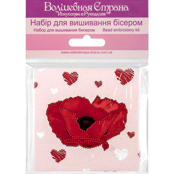 Bead embroidery magnet FLA-131