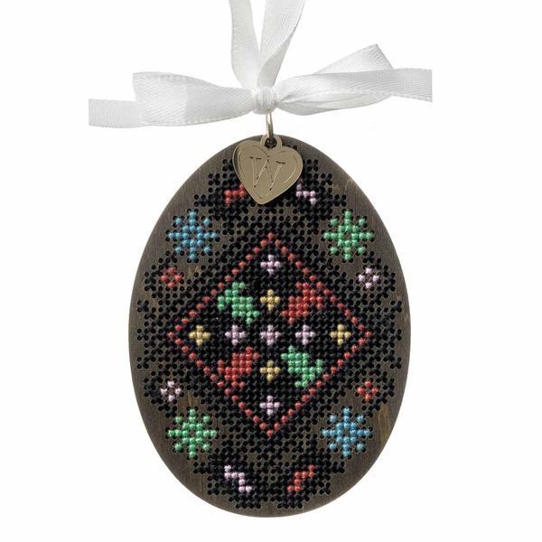 Wooden Cross-Stitch Kit &ndash; &ldquo;Easter Egg&rdquo; FLW-103