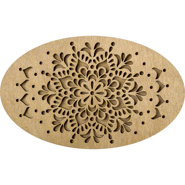 Multi-Layered Bead Organizer &laquo;Oval With Pattern&raquo; FLZB-082