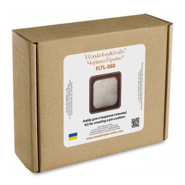 Pincushion Kit &ndash; &ldquo;Square with Box&rdquo; FLTL-060
