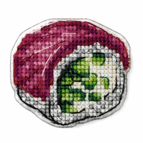 Plastic Cross-Stitch Kit &ndash; "Tuna Sushi" (Double-Sided) FLX-087