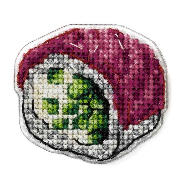 Plastic Cross-Stitch Kit &ndash; "Tuna Sushi" (Double-Sided) FLX-087