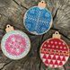 Wooden Bead Embroidery Kit &ndash; &ldquo;Christmas Ornament &ndash; Ball&rdquo; FLK-131 FLK-131 photo 3