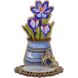 Wooden Bead Embroidery Kit &ndash; &ldquo;Crocuses In A Jug&rdquo; FLK-413 FLK-413 photo 3