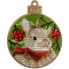Wooden Bead Embroidery Kit &ndash; &ldquo;Christmas Ornament &ndash; Festive Bunny&rdquo; FLK-463 FLK-463 photo 2
