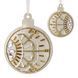 Faux Leather Bead Embroidery Kit &ndash; &ldquo;Bauble Christmas Ornament&rdquo; (Double-Sided) FLBB-129 Light Beige FLBB-129 photo 2