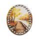 Floss Organizer &ndash; &ldquo;Autumn Bridge, Oval&rdquo; FLZ(P)-099 FLZ(P)-099 photo 3