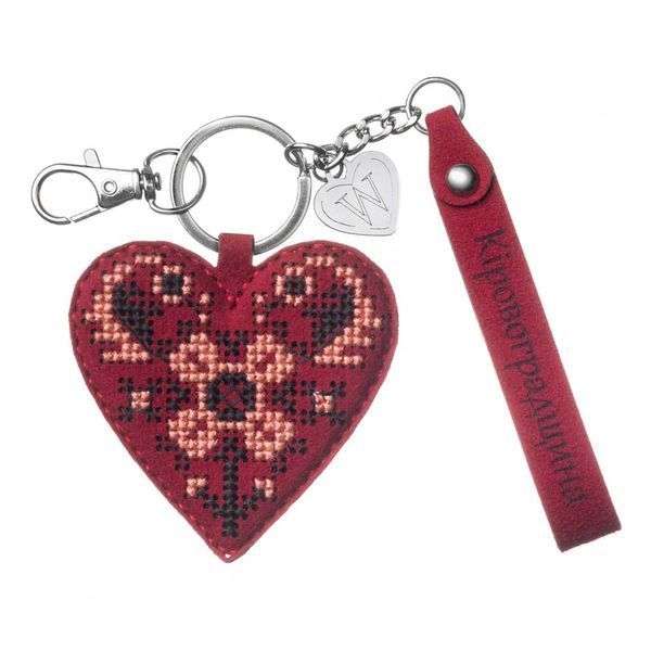 Faux Leather Cross-Stitch Kit &ndash; &ldquo;Bag Charm &ndash; Kirovohrad Region&rdquo; FLHL-154