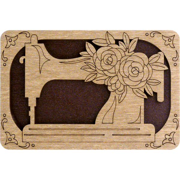 Magnetic Needle Case Rectangular &ndash; &ldquo;Sewing Machine&rdquo; FLZB(N)-028