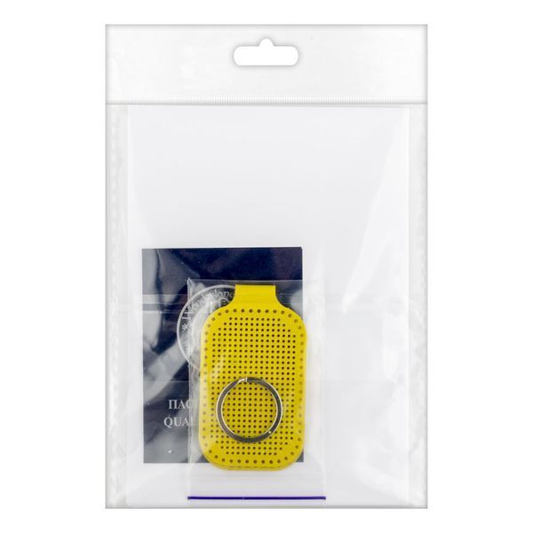 Faux Leather Embroidery Blank &ndash; &ldquo;Keychain&rdquo; FLBE(BB)-074 Yellow