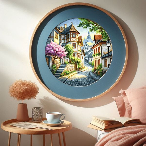 Cross-Stitch Pattern &ndash; "Spring Town" WLP-019