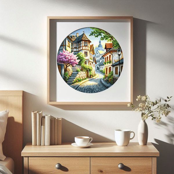 Cross-Stitch Pattern &ndash; "Spring Town" WLP-019