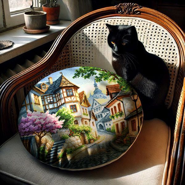 Cross-Stitch Pattern &ndash; "Spring Town" WLP-019