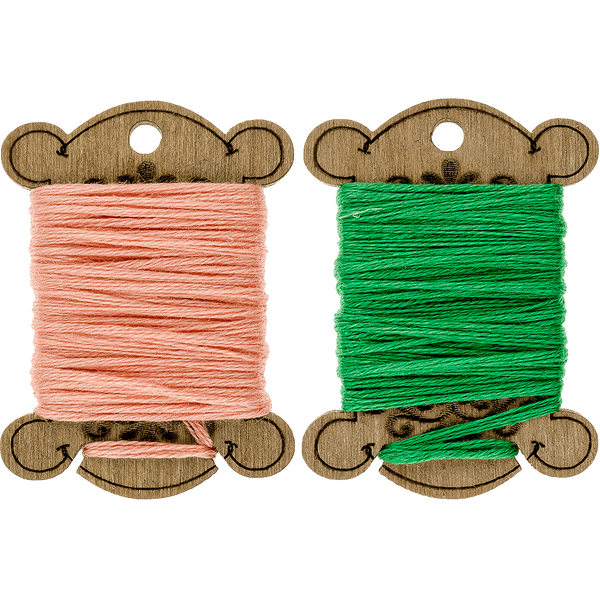 Floss Bobbins &ndash; &ldquo;Scrolls&rdquo; FLC-066(S) (15 pcs)