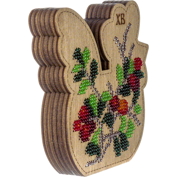 Wooden Bead Embroidery Kit &ndash; &ldquo;Box-Chick&rdquo; (Double-Sided) FLK-422