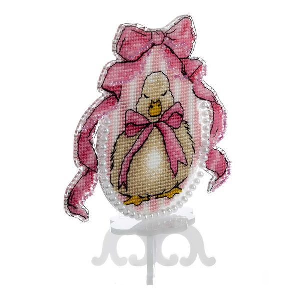 Plastic Cross-Stitch Kit &ndash; "Easter Egg &ndash; Gosling" FLX-055