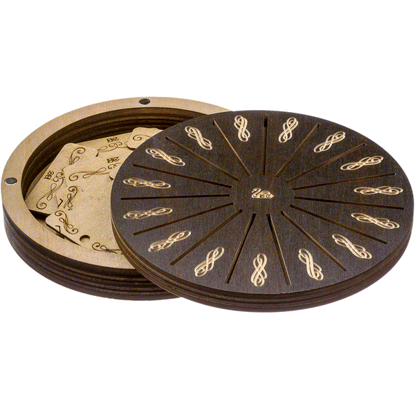 Bobbin Organizer Box &ndash; &ldquo;Dark Round&rdquo; + 17 bobbins FLZB(N)-051
