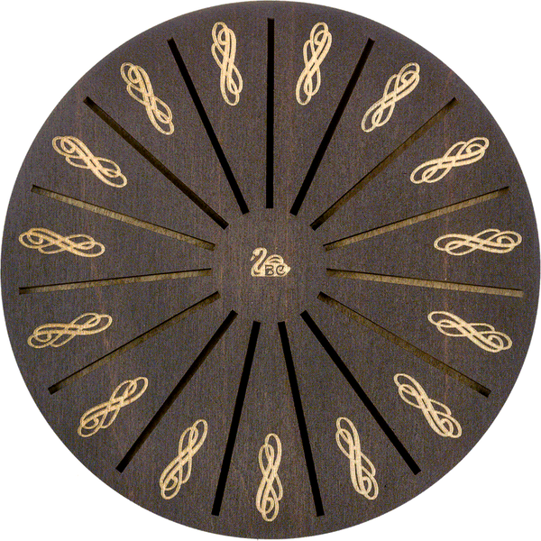 Bobbin Organizer Box &ndash; &ldquo;Dark Round&rdquo; + 17 bobbins FLZB(N)-051