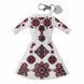 Faux Leather Cross-Stitch Kit &ndash; &ldquo;Bag Charm Dress. Bold Red Pattern&rdquo; FLHL-133 FLHL-133 photo 4