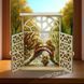 Wooden Cross-Stitch Kit &ndash; &ldquo;Bridge Through Autumn&rdquo; FLW-080 FLW-080 photo 1