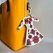 Faux Leather Cross-Stitch Kit &ndash; &ldquo;Bag Charm Dress. Bold Red Pattern&rdquo; FLHL-133 FLHL-133 photo 1