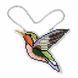 Bead Embroidery Kit (Plastic Base) &ndash; &ldquo;Ruby-Throated Hummingbird&rdquo; (Double-Sided) FLPL-089 FLPL-089 photo 4