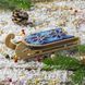 Wooden Bead Embroidery Kit &ndash; &ldquo;Sled Ornament &ndash; Light Blue and Black Pattern&rdquo; FLK-472 FLK-472 photo 1
