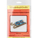 Wooden Bead Embroidery Kit &ndash; &ldquo;Sled Ornament &ndash; Light Blue and Black Pattern&rdquo; FLK-472 FLK-472 photo 5