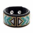 Faux Leather Bead Embroidery Kit &ndash; &ldquo;Bracelet&rdquo; (3 &times; 22 cm) FLBB-024 Black FLBB-024 photo 7
