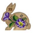 Wooden Bead Embroidery Kit &ndash; &ldquo;Box-Bunny&rdquo; (Double-Sided) FLK-423 FLK-423 photo 8