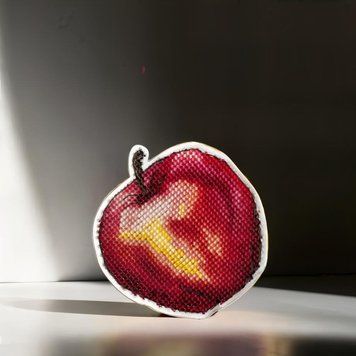 Plastic Cross-Stitch Kit &ndash; "Apple" (Double-Sided) FLX-056