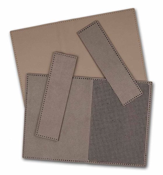 Faux Leather Embroidery Blank &ndash; &ldquo;Passport Cover&rdquo; FLBE(BB)-027 Latte