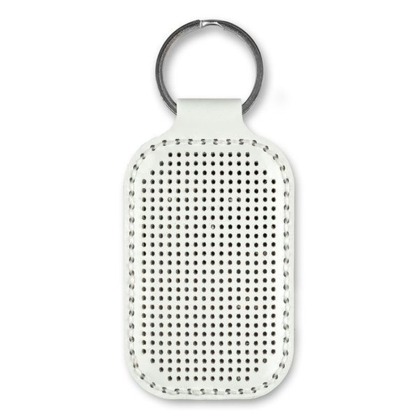 Faux Leather Embroidery Blank &ndash; &ldquo;Keychain&rdquo; FLBE(BB)-075 White