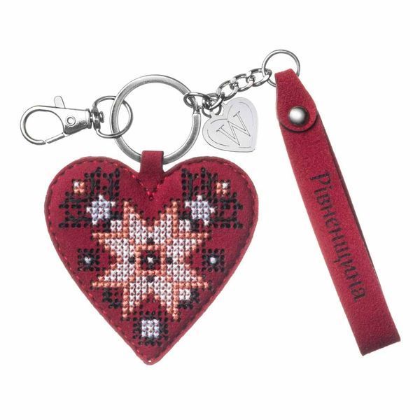 Faux Leather Cross-Stitch Kit &ndash; &ldquo;Bag Charm &ndash; Rivne Region&rdquo; FLHL-155