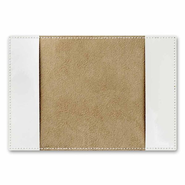 Faux Leather Cross-Stitch Kit &ndash; &ldquo;Passport Cover&rdquo; FLHL-095 White