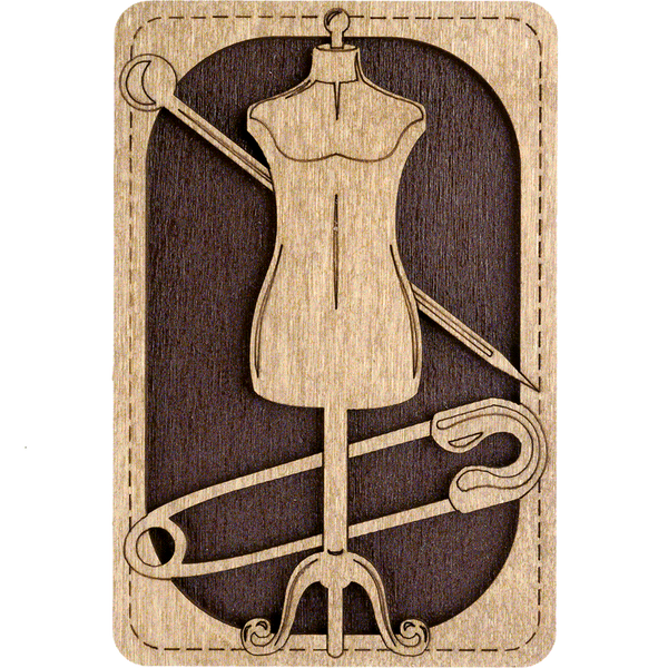 Magnetic Needle Case Rectangular &ndash; &ldquo;Dress Form&rdquo; FLZB(N)-029
