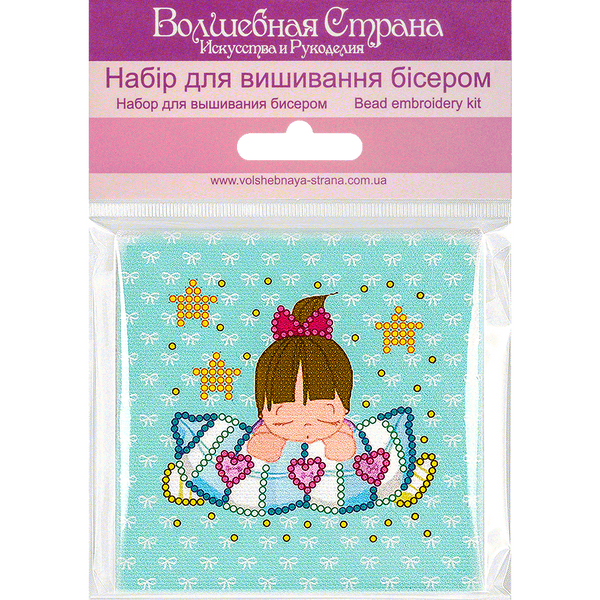 Bead embroidery magnet FLA-191