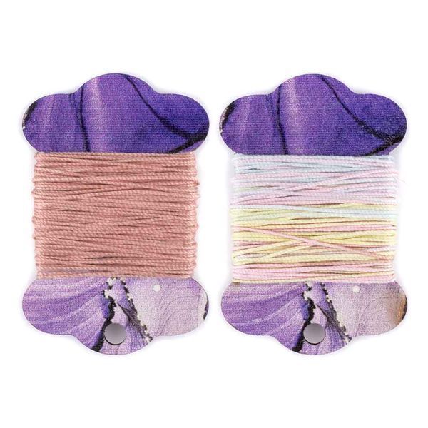 Floss Bobbins &ndash; &ldquo;Purple Petals&rdquo; FLC-118(S) (6 pcs)