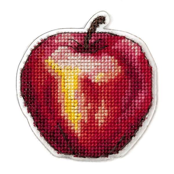 Plastic Cross-Stitch Kit &ndash; "Apple" (Double-Sided) FLX-056