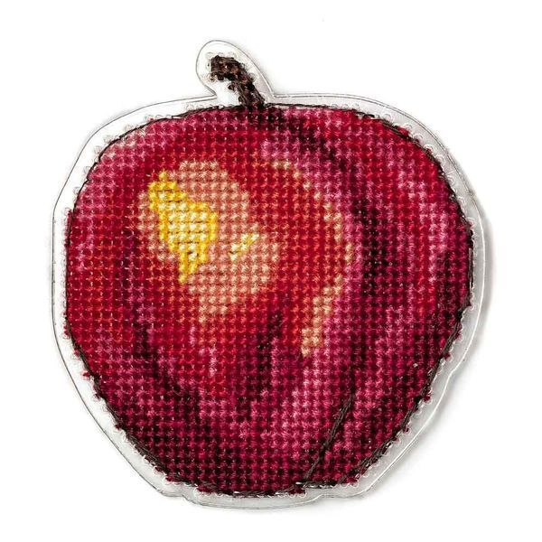 Plastic Cross-Stitch Kit &ndash; "Apple" (Double-Sided) FLX-056