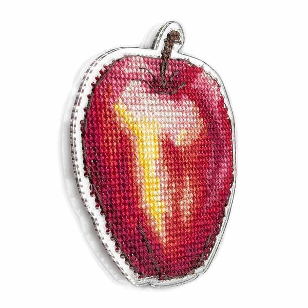 Plastic Cross-Stitch Kit &ndash; "Apple" (Double-Sided) FLX-056